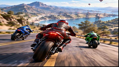 Bike Racing playable online on TheagleApps