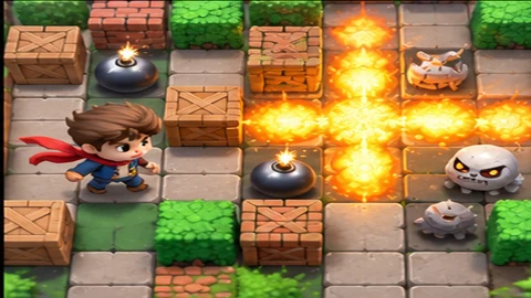 Bomb Maze Online playable online on TheagleApps