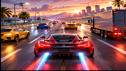 Road Sprint playable online on TheagleApps